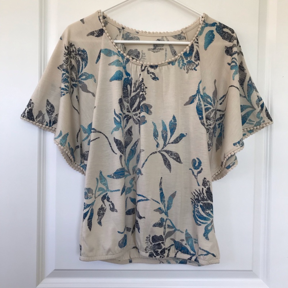 Sonoma Boho Butterfly Sleeve Top